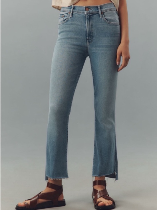 MOTHER Denim - NWT MOTHER The Insider Crop Step Fray Jeans BLESSING IN DISGUISE, size 32